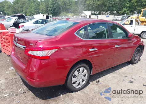 2015 Nissan Sentra Sv from USA, damaged, VIN 3N1AB7APXFY259468